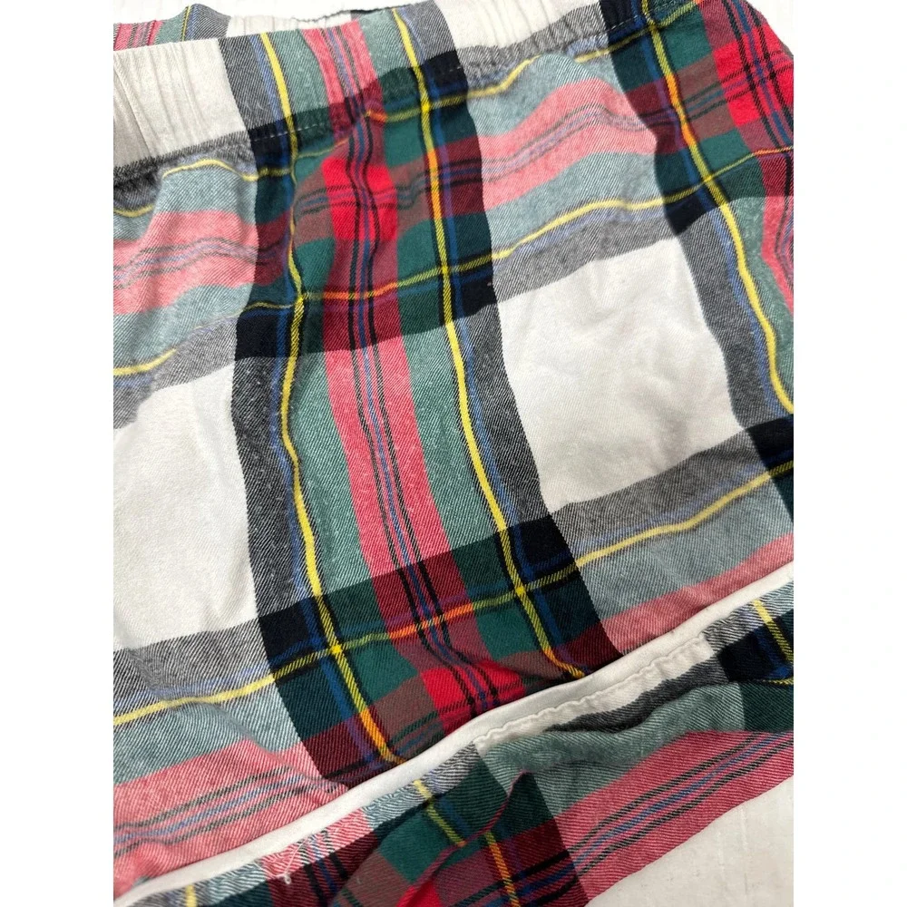 Victoria's Secret Plaid Red Green White Sleep Shorts High Rise‎ Womens Size XL